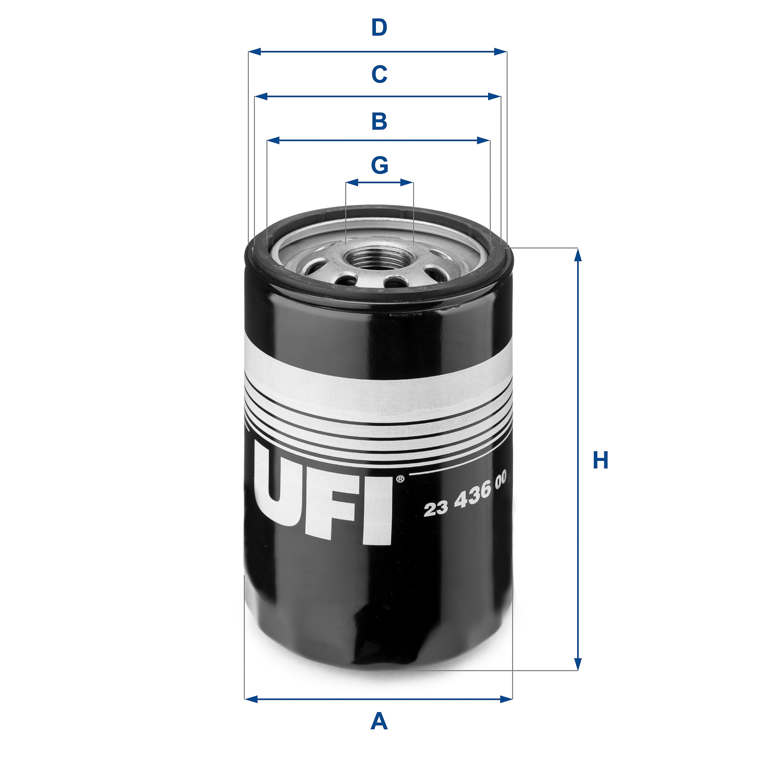 Filtro olio UFI 23.436.00