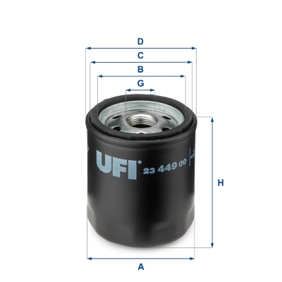 Filtro olio UFI 23.449.00