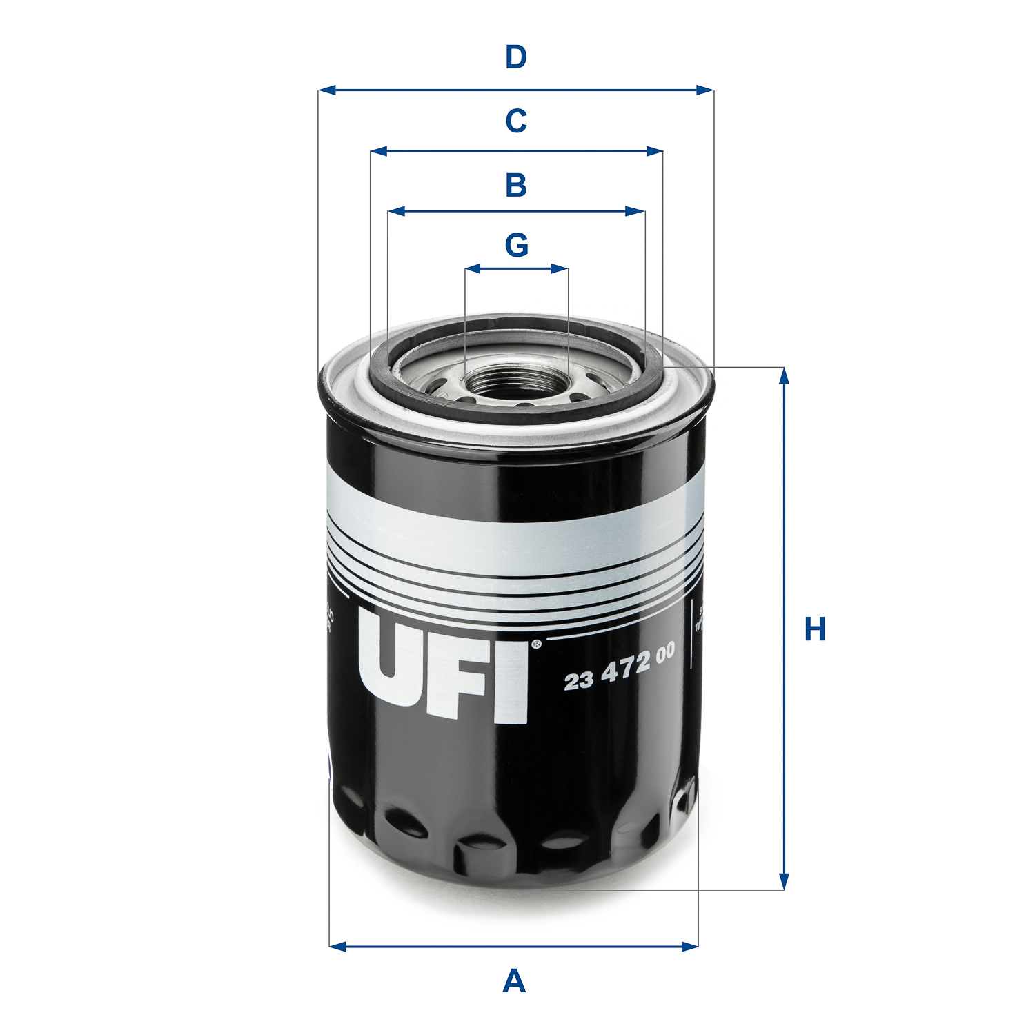 Filtro olio UFI 23.472.00
