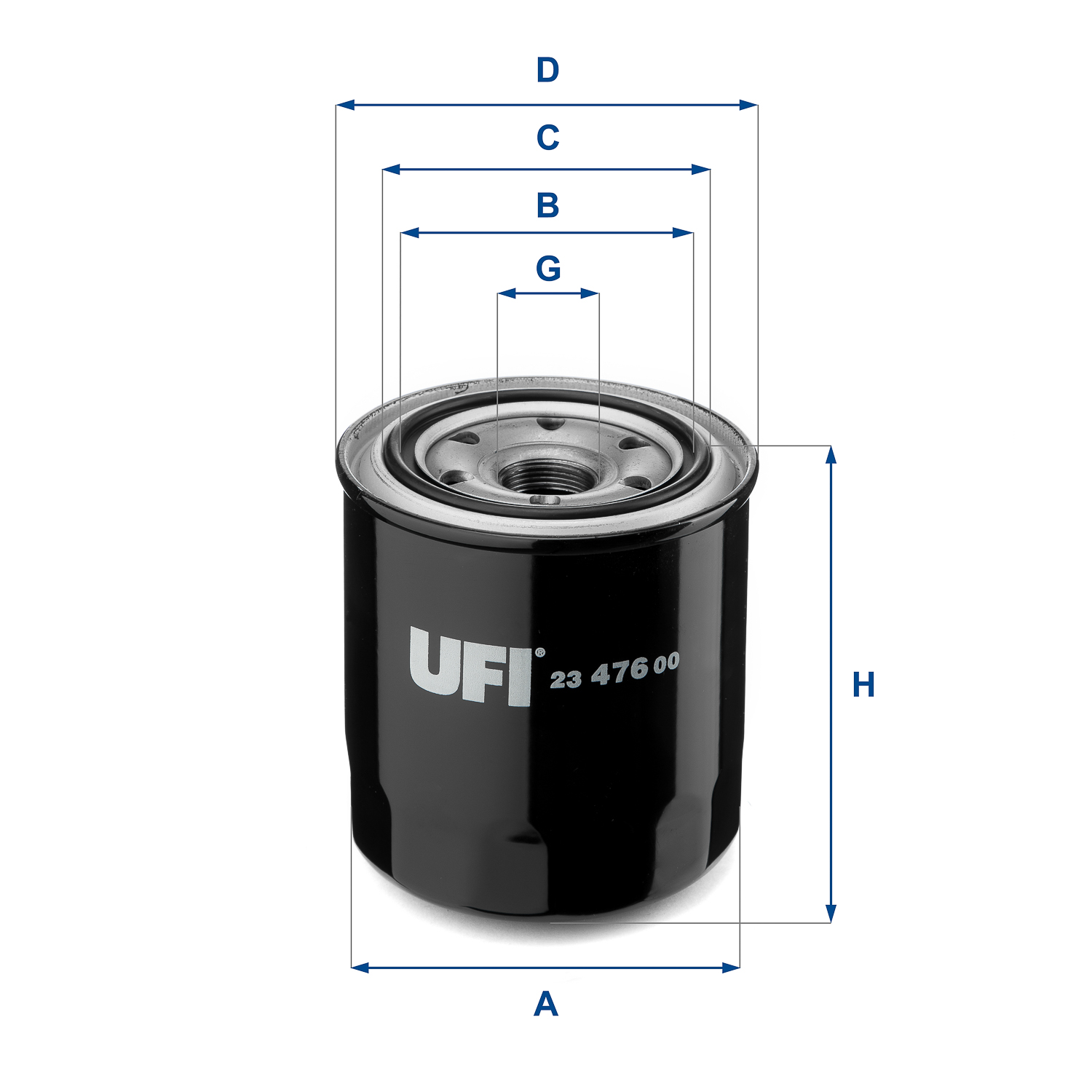 Filtro olio UFI 23.476.00