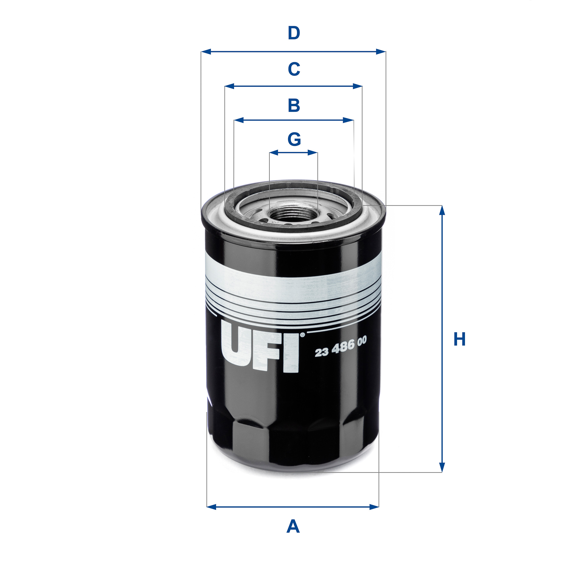 Filtro olio UFI 23.486.00