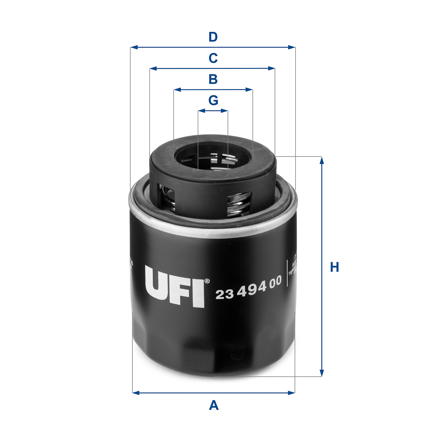 Filtro olio UFI 23.494.00