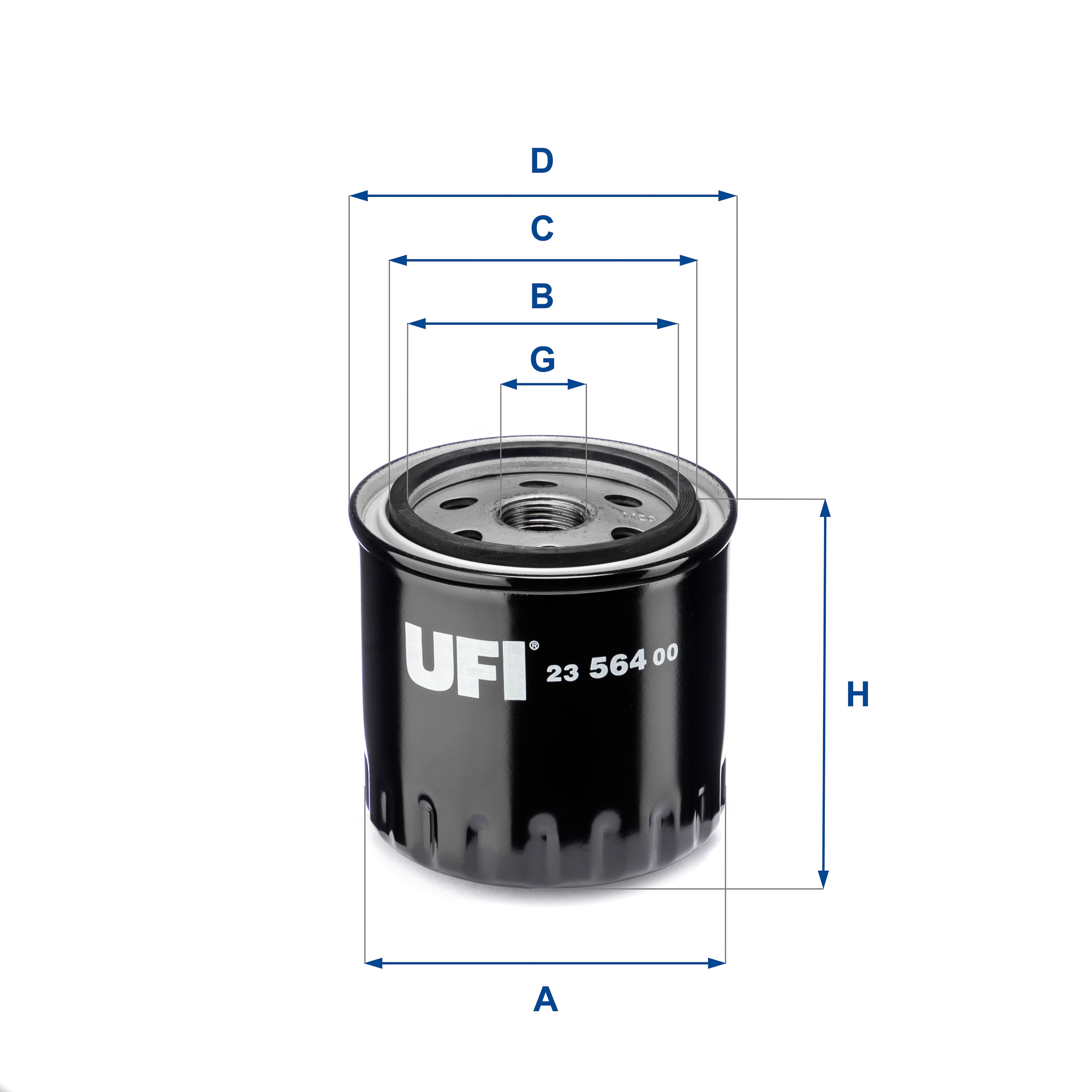 Filtro olio UFI 23.564.00