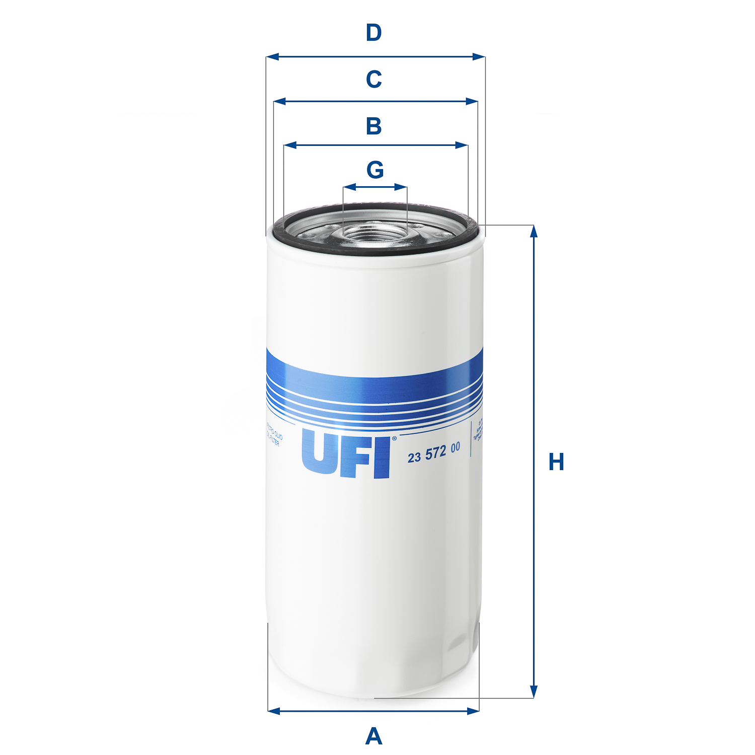 Filtro olio UFI 23.572.00