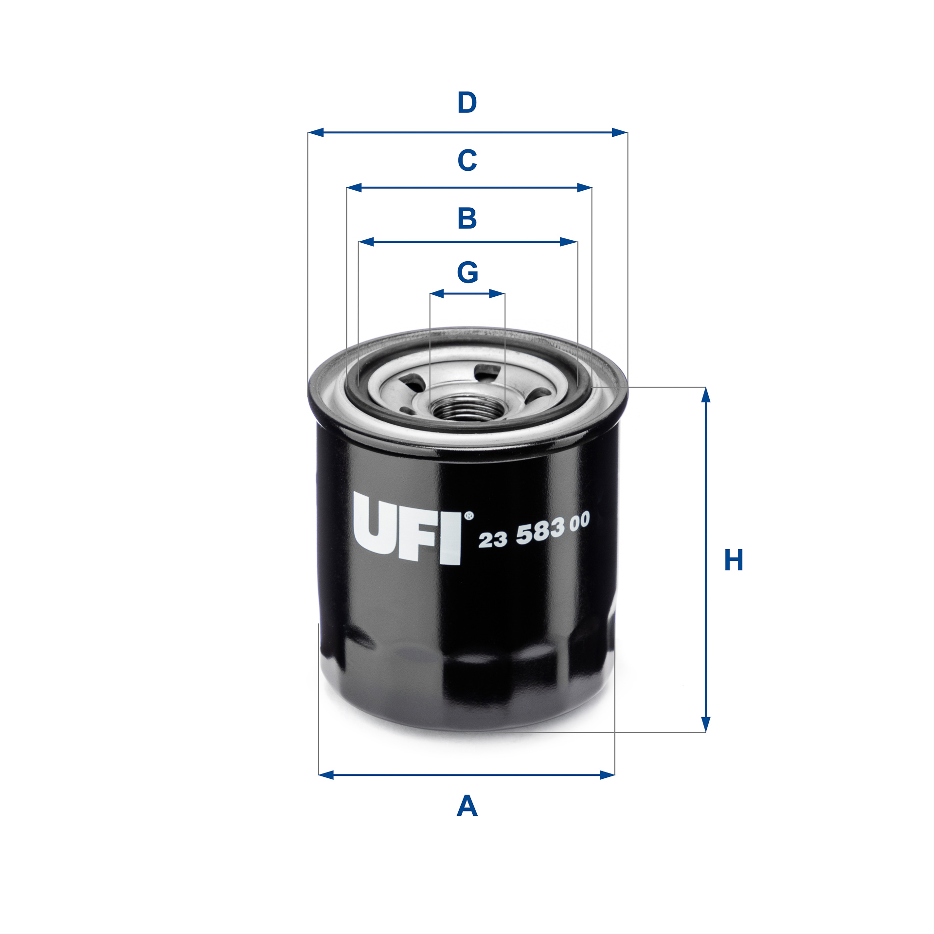 Filtro olio UFI 23.583.00
