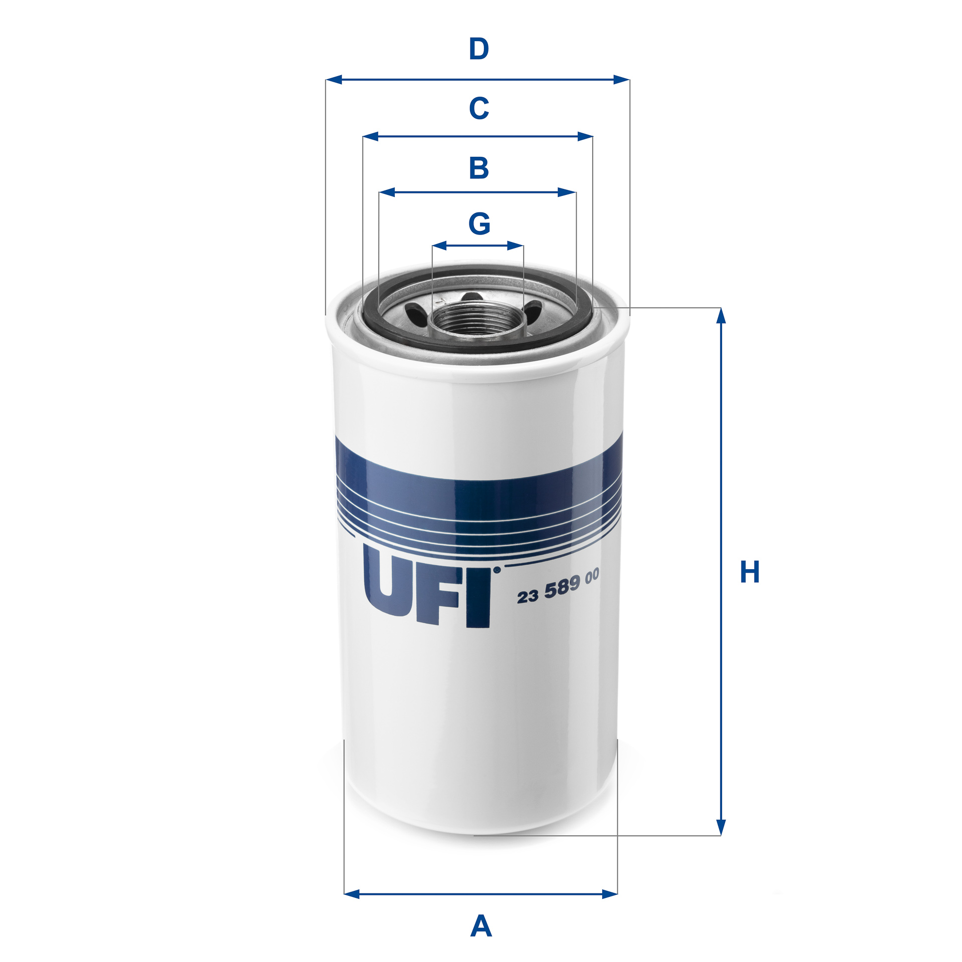 Filtro olio UFI 23.589.00