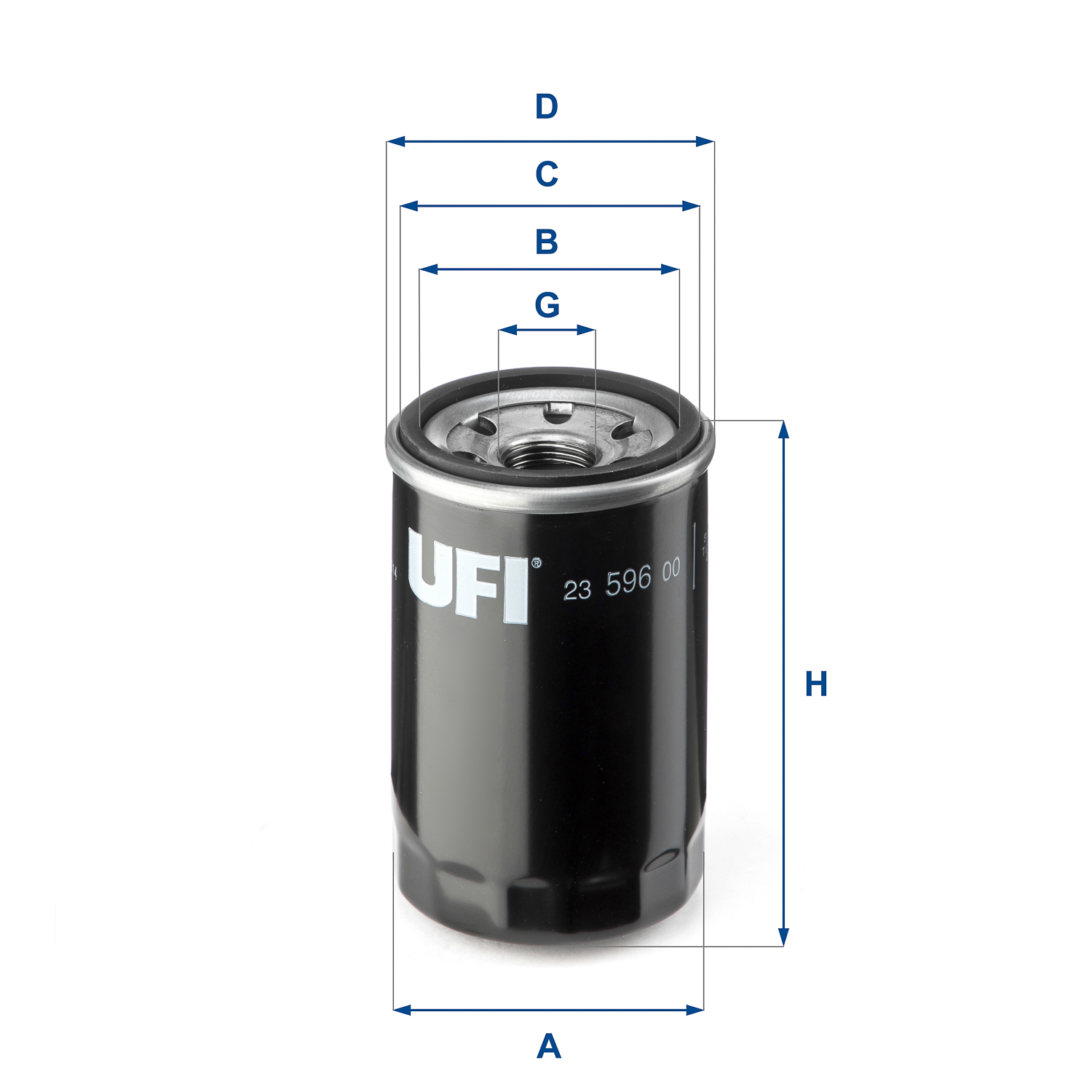 Filtro olio UFI 23.596.00