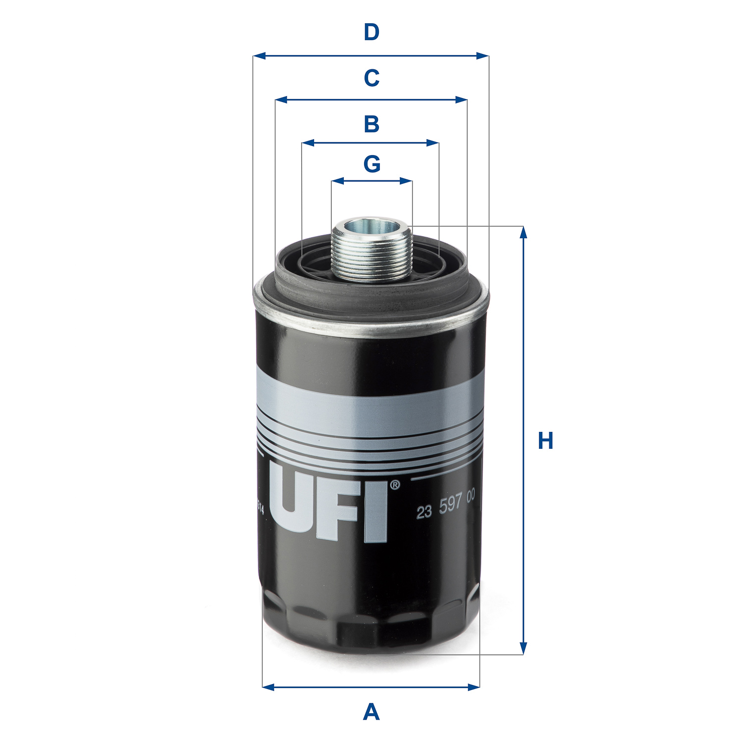 Filtro olio UFI 23.597.00