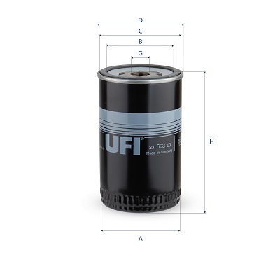 Filtro olio UFI 23.603.00