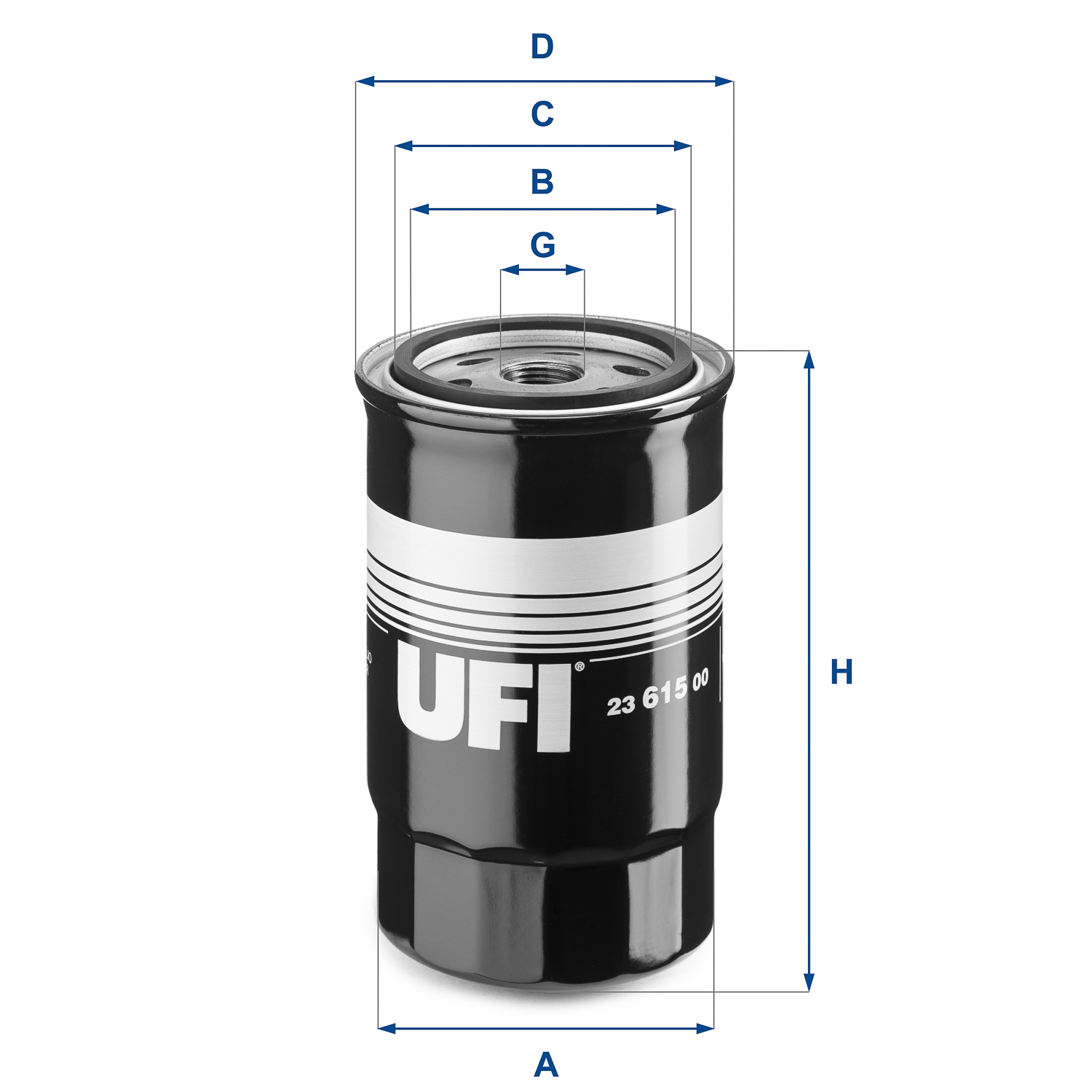 Filtro olio UFI 23.615.00