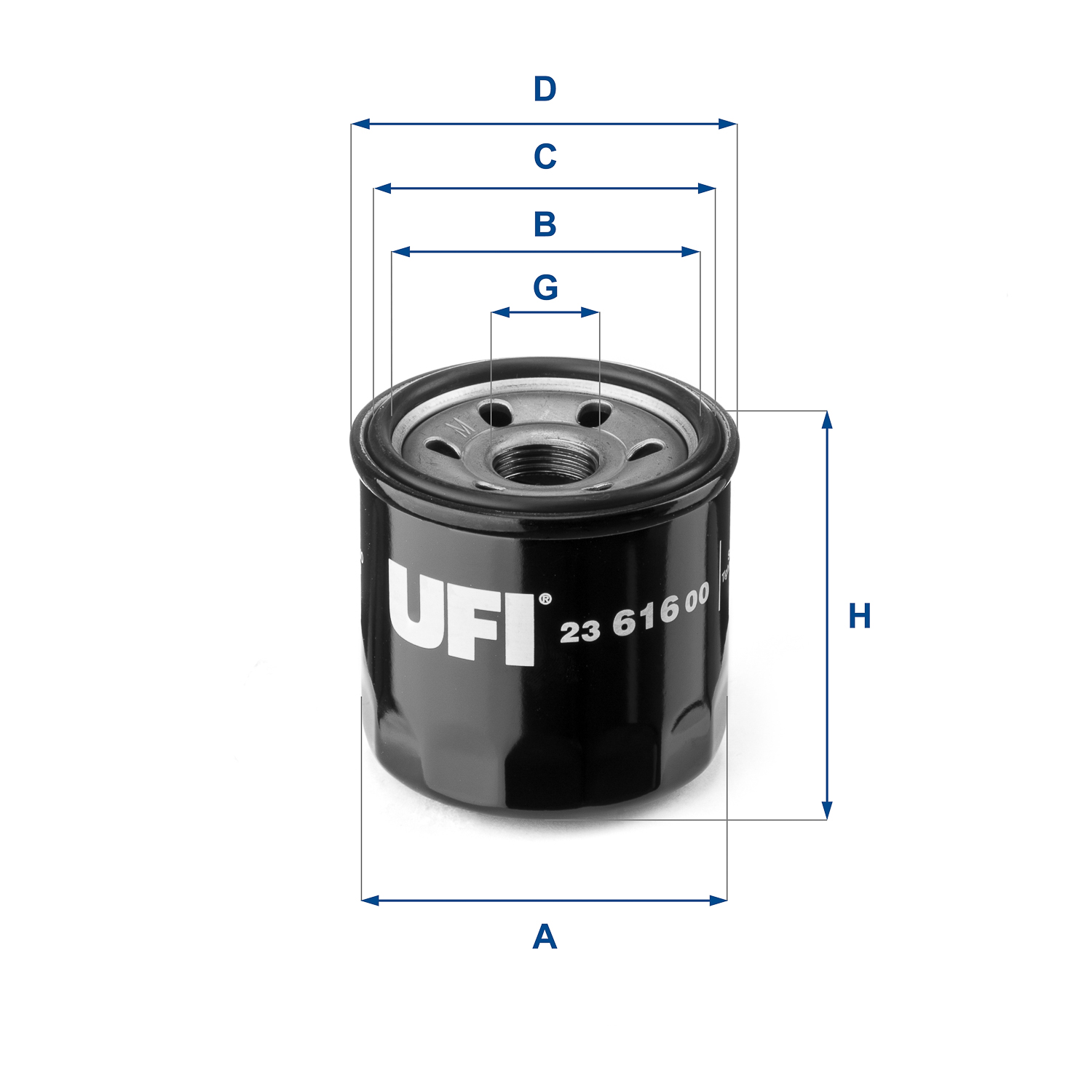 Filtro olio UFI 23.616.00