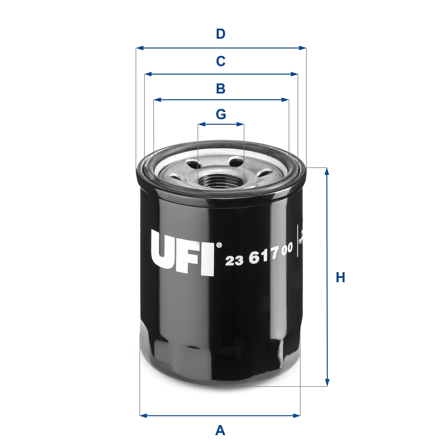 Filtro olio UFI 23.617.00