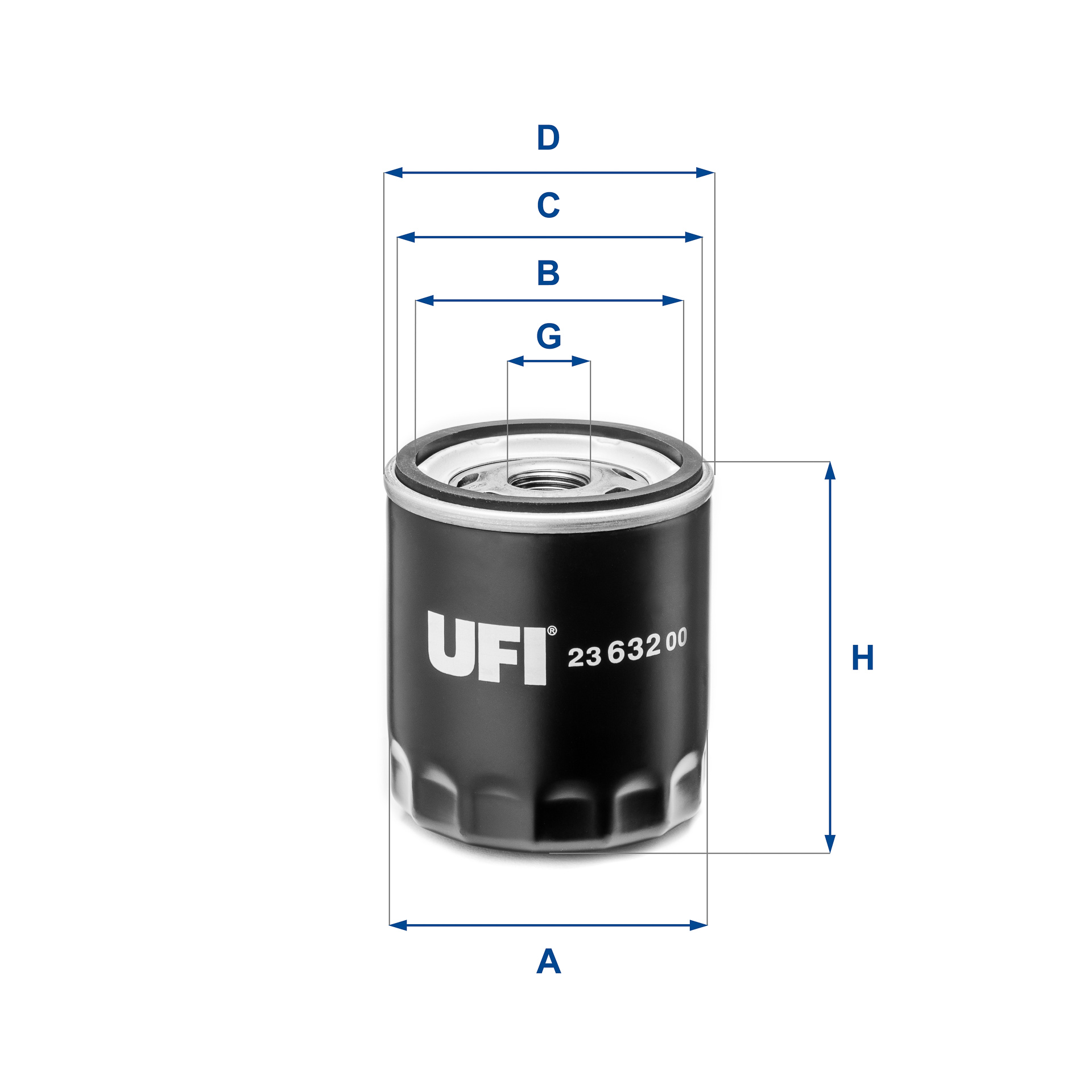 Filtro olio UFI 23.632.00