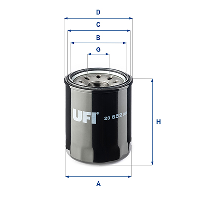 Filtro olio UFI 23.652.00