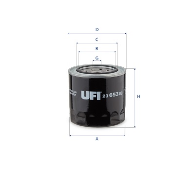 Filtro olio UFI 23.653.00