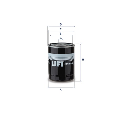 Filtro olio UFI 23.654.00