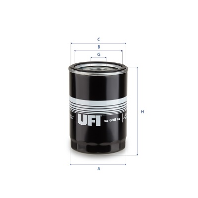 Filtro olio UFI 23.698.00