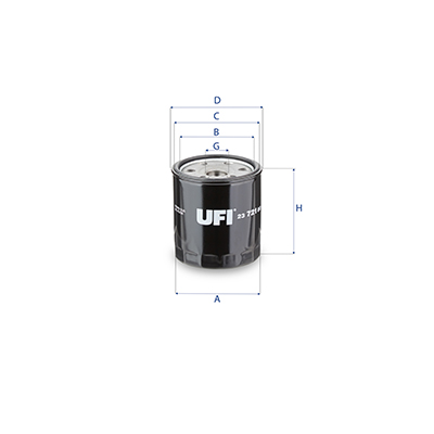 Filtro olio UFI 23.721.00