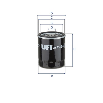 Filtro olio UFI 23.739.00