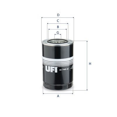 Filtro olio UFI 23.745.00