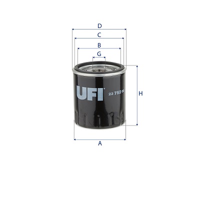 Filtro olio UFI 23.752.00