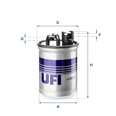 Filtro carburante UFI 24.003.00
