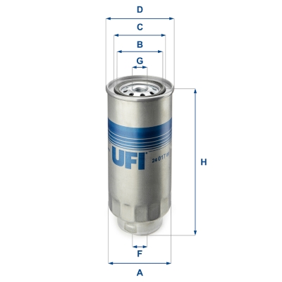 Filtro carburante UFI 24.017.00