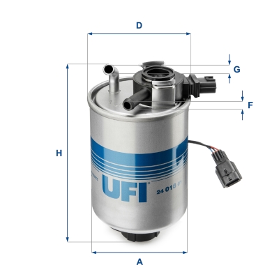 Filtro carburante UFI 24.018.01