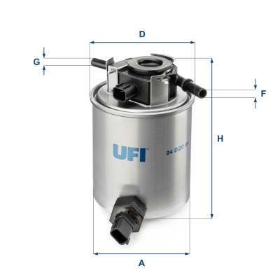 Filtro carburante UFI 24.020.01