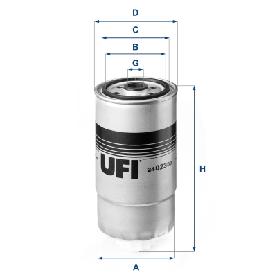 Filtro carburante UFI 24.023.00