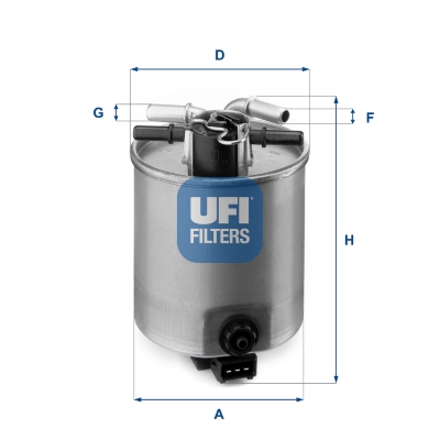 Filtro carburante UFI 24.025.01