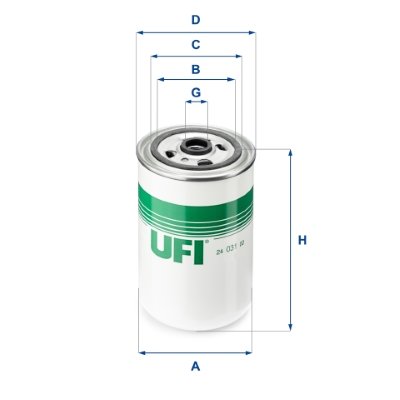 Filtro carburante UFI 24.031.00