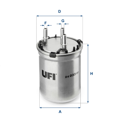 Filtro carburante UFI 24.033.00