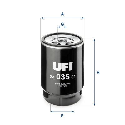 Filtro carburante UFI 24.035.01