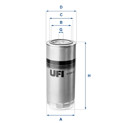 Filtro carburante UFI 24.059.00