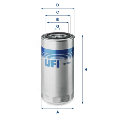Filtro carburante UFI 24.062.00