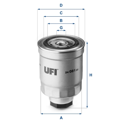 Filtro carburante UFI 24.081.00