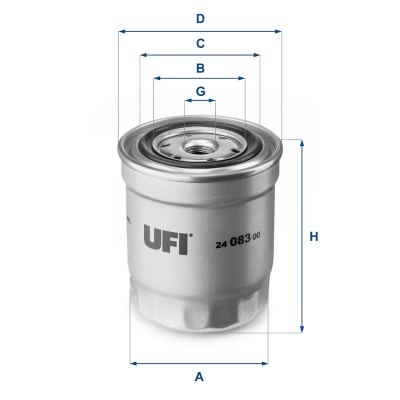 Filtro carburante UFI 24.083.00