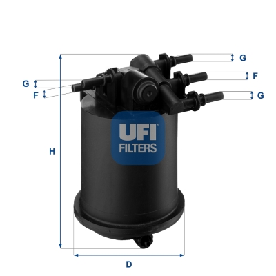 Filtro carburante UFI 24.086.00