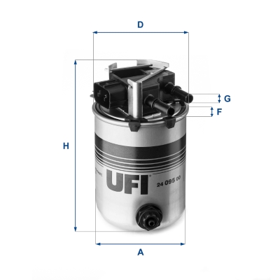 Filtro carburante UFI 24.095.00