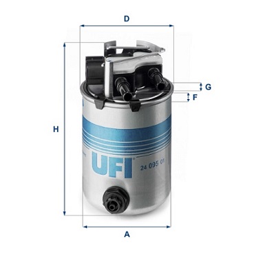 Filtro carburante UFI 24.095.01