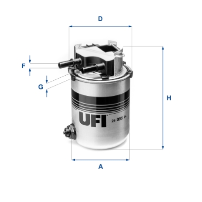 Filtro carburante UFI 24.095.04