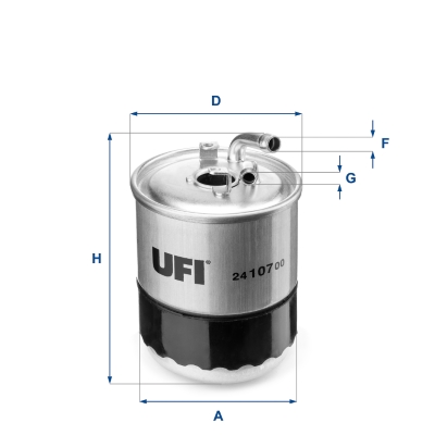 Filtro carburante UFI 24.107.00