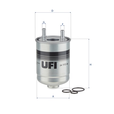Filtro carburante UFI 24.113.00