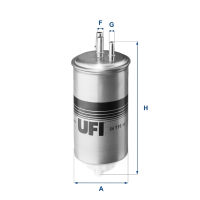 Filtro carburante UFI 24.116.00