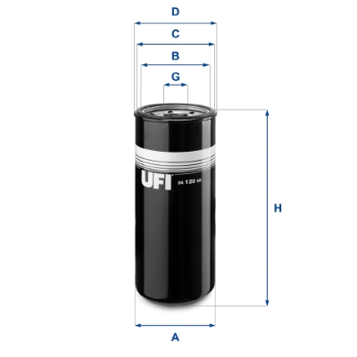 Filtro carburante UFI 24.120.00