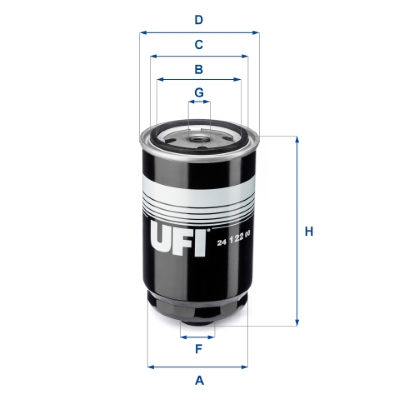 Filtro carburante UFI 24.122.00