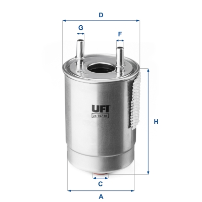 Filtro carburante UFI 24.147.00