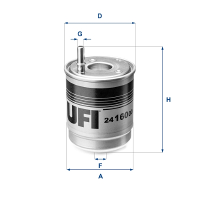 Filtro carburante UFI 24.160.00