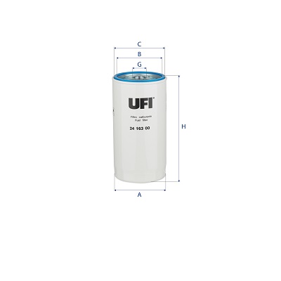Filtro carburante UFI 24.163.00